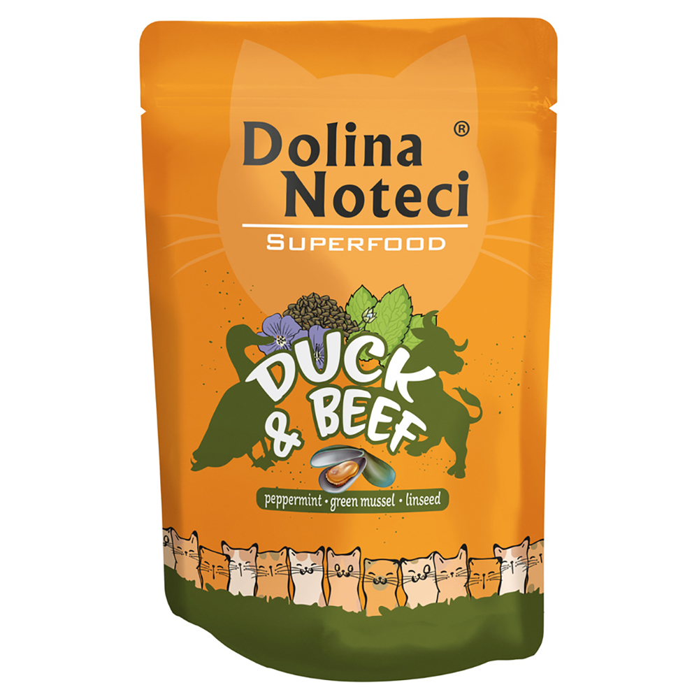 foto del prodotto dolina noteci superfood, 10 x 85 g anatra e manzo