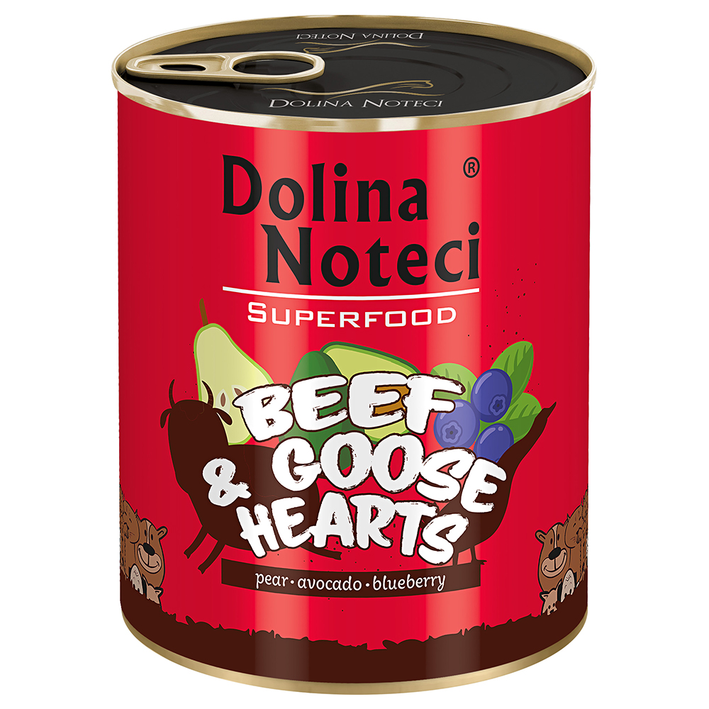 foto del prodotto dolina noteci superfood, 6 x 800 g cuori di manzo e d oca