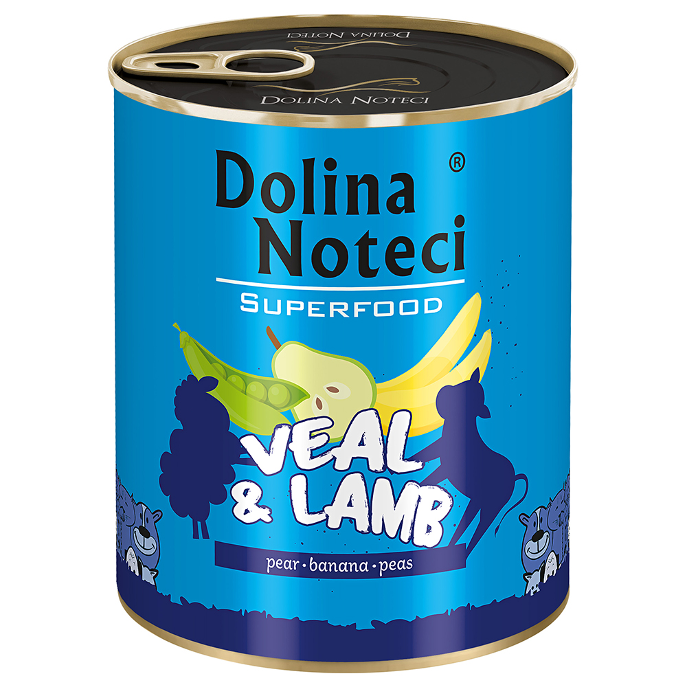 foto del prodotto dolina noteci superfood, 6 x 800 g vitello e agnello