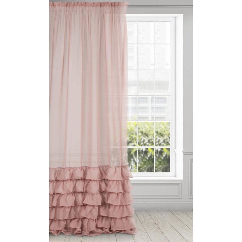 foto del prodotto dolly tenda con fronzoli, tenda trasparente con fettuccia arricciatenda 1 unit , tenda gotica, tenda per finestra, camera da letto, soggiorno,