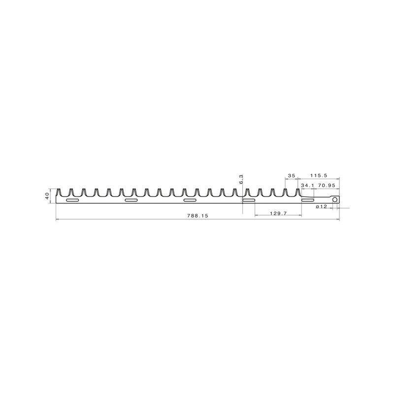 foto del prodotto dolmar lama tagliasiepi tosasiepi unilaterale int compatibile alpina idc 9010205