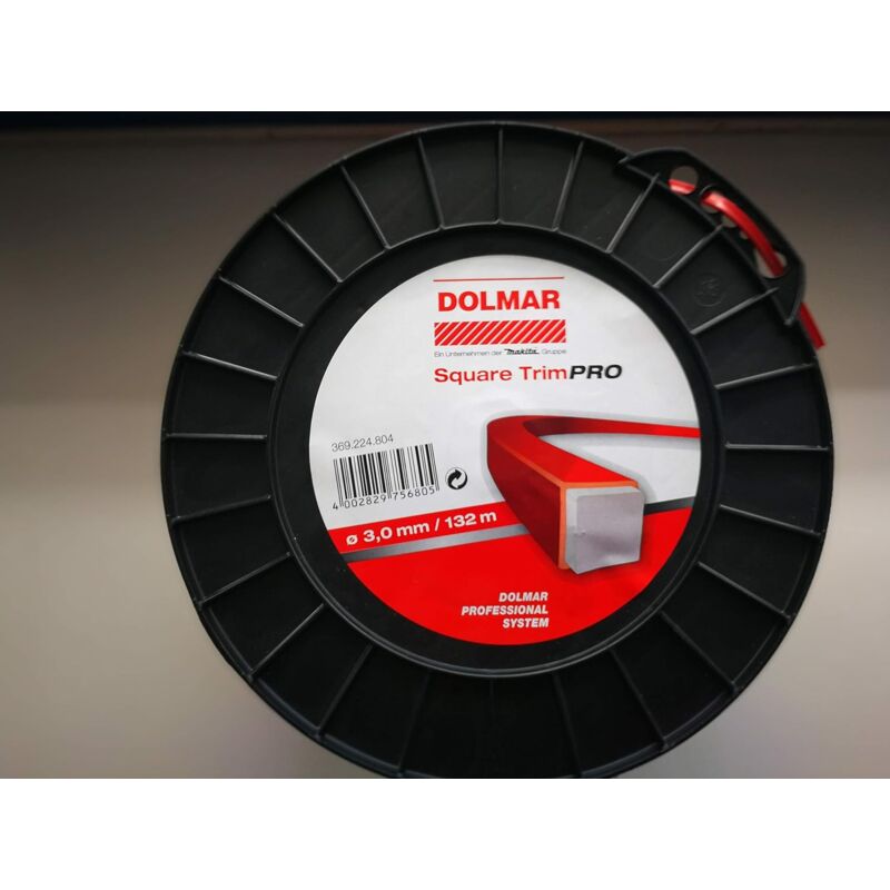 foto del prodotto dolmar makita 369224804 filo arancione quadrato decespugliatore tagliabordi 3,0mm132m