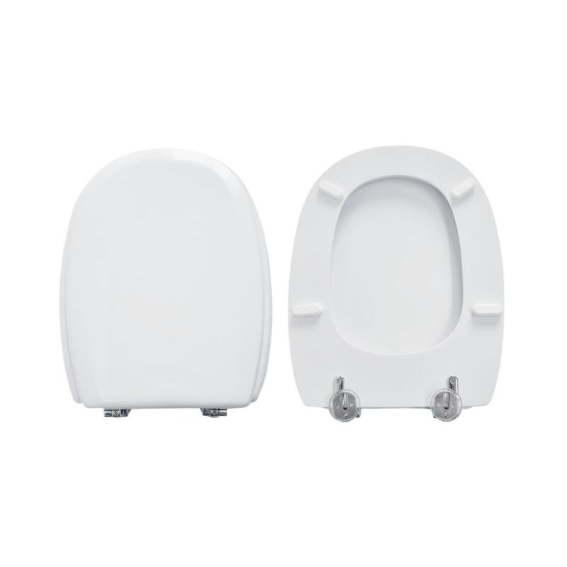foto del prodotto dolomite copriwater lago mono compatibile in poliestere bianco