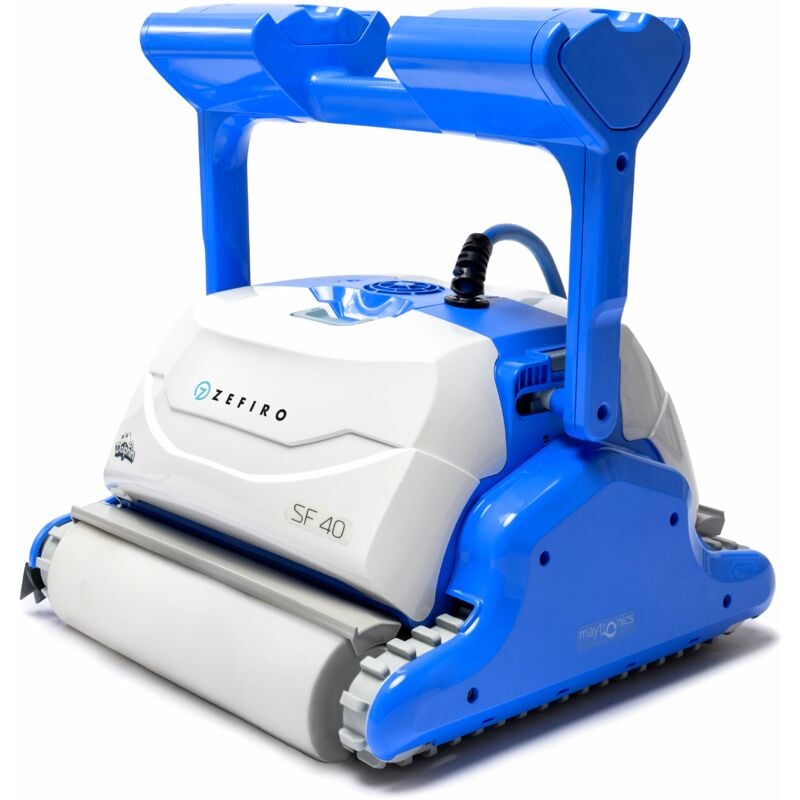 foto del prodotto dolphin zefiro sf40 gyro digital robot elettrico pulitore per piscina fino a 12 mt top gamma per rivestimento in ceramica cemento verniciato