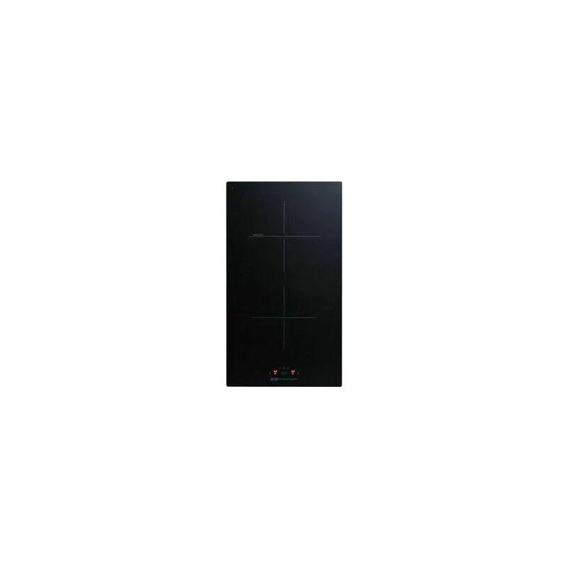 foto del prodotto domino a due fuochi, vetroceramica, nero 290x520 mm.