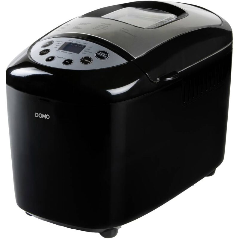 foto del prodotto domo b3977 macchina del pane con display , rivestimento antiaderente, funzione timer, con misurino 1500 g nero