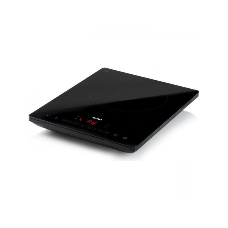 foto del prodotto domo do332ip piano cottura a induzione 1 fuoco 2000w touchscreen timer digitale 3h 8 livelli di potenza 20cm