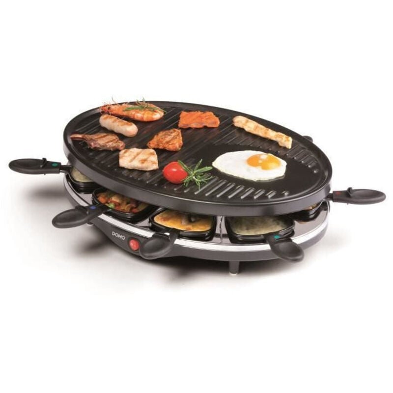 foto del prodotto domo - do9038g apparecchio per raclette 8 persone - nero