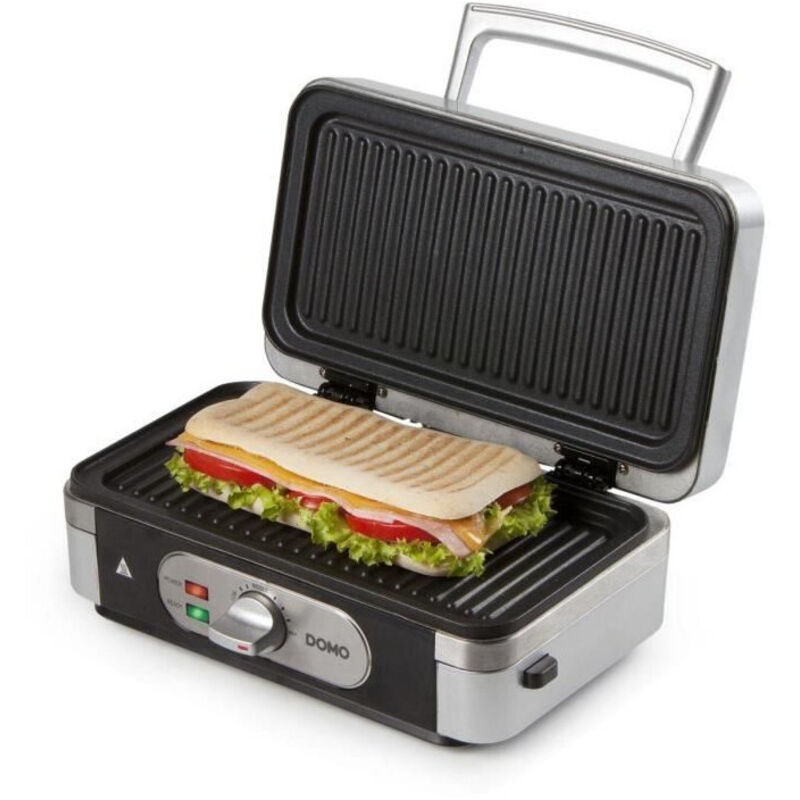 foto del prodotto domo do9136c piastra per waffle multifunzionale acciaio inossidabile