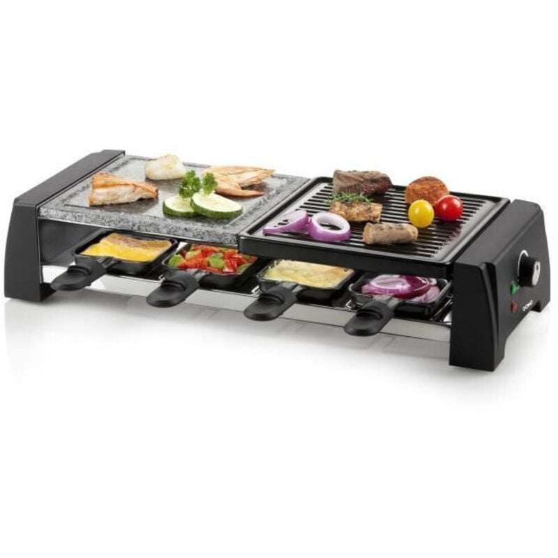 foto del prodotto domo do9190g apparecchio per raclette 8 persone nero