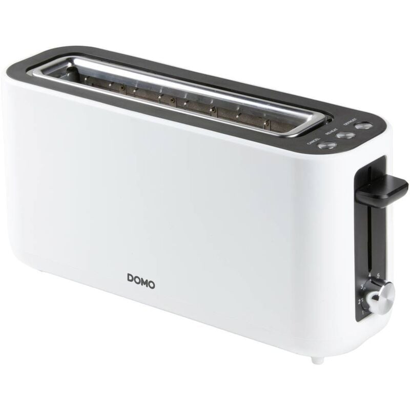 foto del prodotto domo do962t tostapane regolatore di temperatura, custodia cool touch bianco