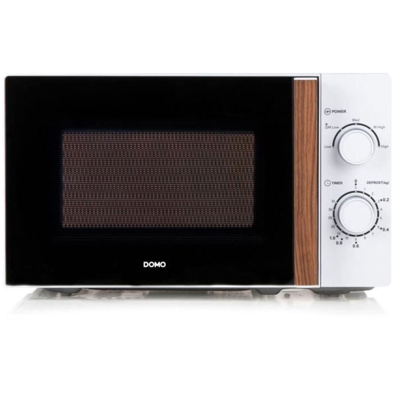 foto del prodotto domo forno a microonde do2720 20l 700w timer 35mn funzione scongelamento l44 x p35,8 x h 25,8 cm bianco