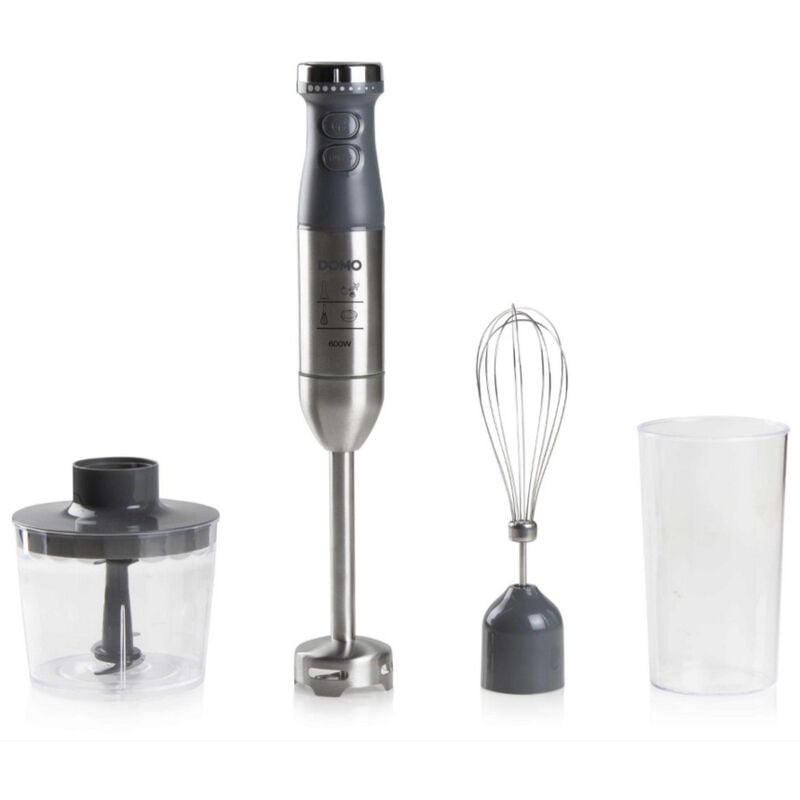 foto del prodotto domo frullatore ad immersione multifunzione in acciaio inox da 600w do9226m