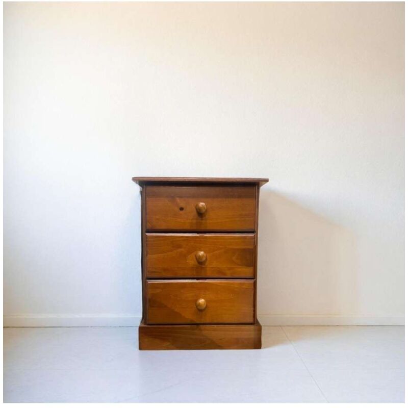 foto del prodotto domo mea comodino 3 cassetti ciliegio - elegante arredo camera - 62x46x41 cm