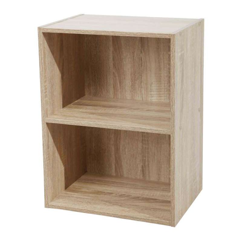 foto del prodotto domo mea libreria 2 ripiani in legno naturale 40x29x54 cm