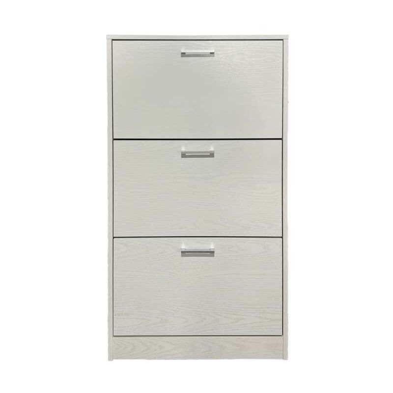 foto del prodotto domo mea scarpiera 3 ribalte bianco frassino 60x24x117 cm