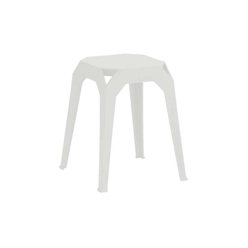 foto del prodotto domo mea sgabello bianco design compatto 37x37 cm, altezza 46 cm