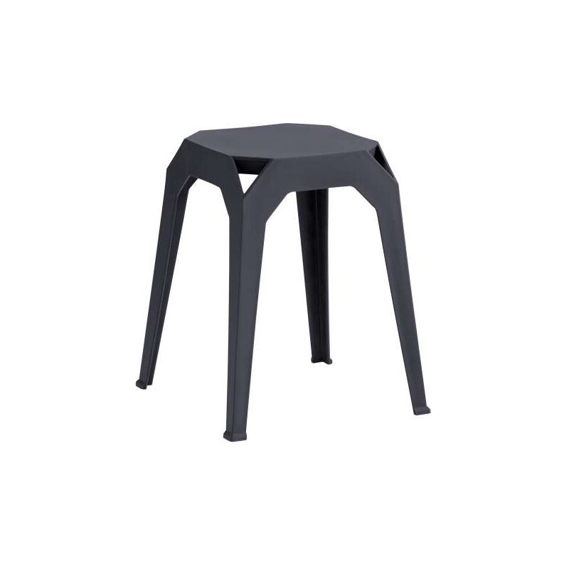 foto del prodotto domo mea sgabello nero compatto 37x37 cm design elegante e versatile