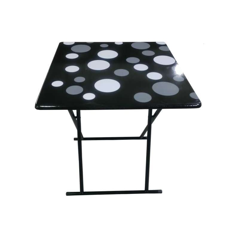 foto del prodotto domo mea tavolino pieghevole a pois 60x60 cm design moderno e pratico