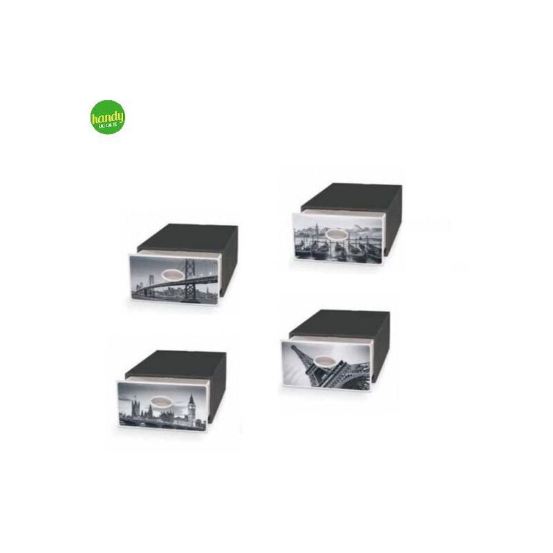 foto del prodotto domoliving box deco qbox large nero citt 15 x 28 x 40 cm