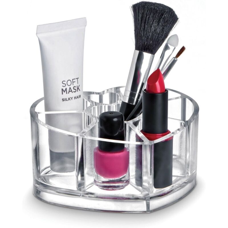 foto del prodotto domopak make up organizer cuore 11.5x9.3xh6cm