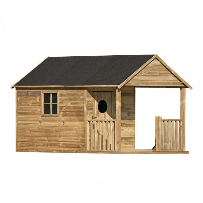 foto del prodotto domus casetta da giardino per bambini in legno szymon 170x270x170 cm