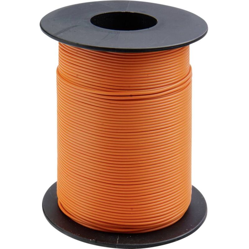 foto del prodotto donau elektronik 119 17 cavo per cablaggi 1 x 0.14 mm arancione 100 m