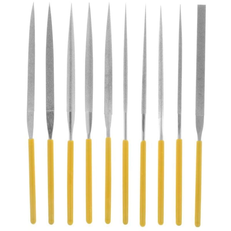 foto del prodotto donau elektronik - donau lime ad ago diamantate 10 pezzi con pratica custodia di conservazione m53 140 mm