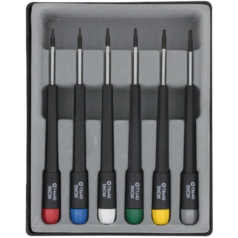 foto del prodotto donau elektronik kit cacciaviti elettronica e meccanica di precisione 6 parti esalobo interno tx 