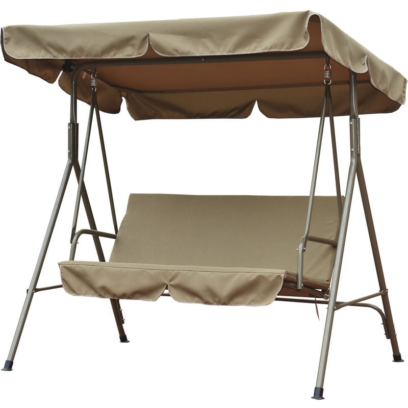 foto del prodotto dondolo 3 posti relax con parasole 170x110xh152cm