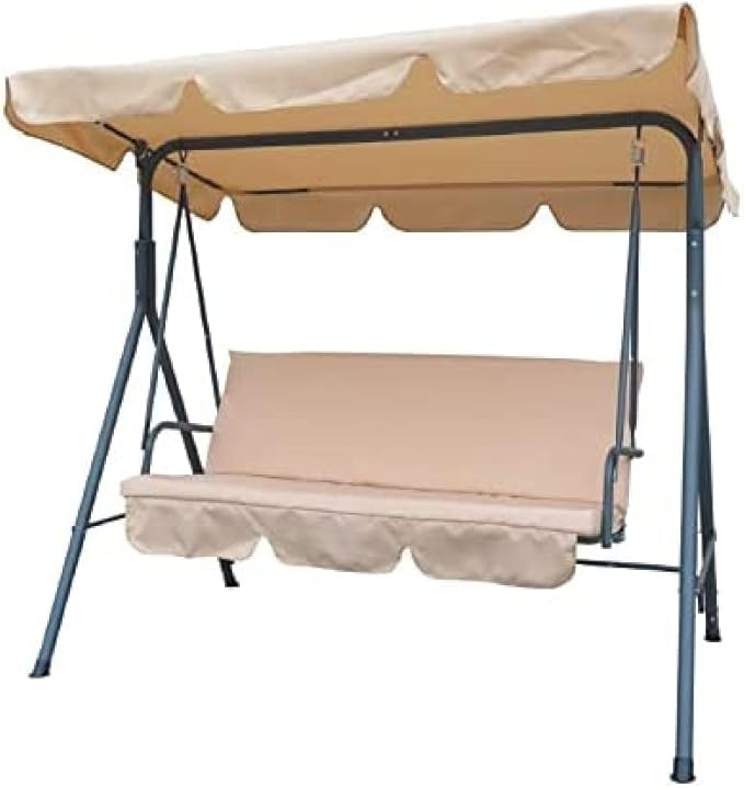 foto del prodotto dondolo a 3 posti linear colore beige d953007