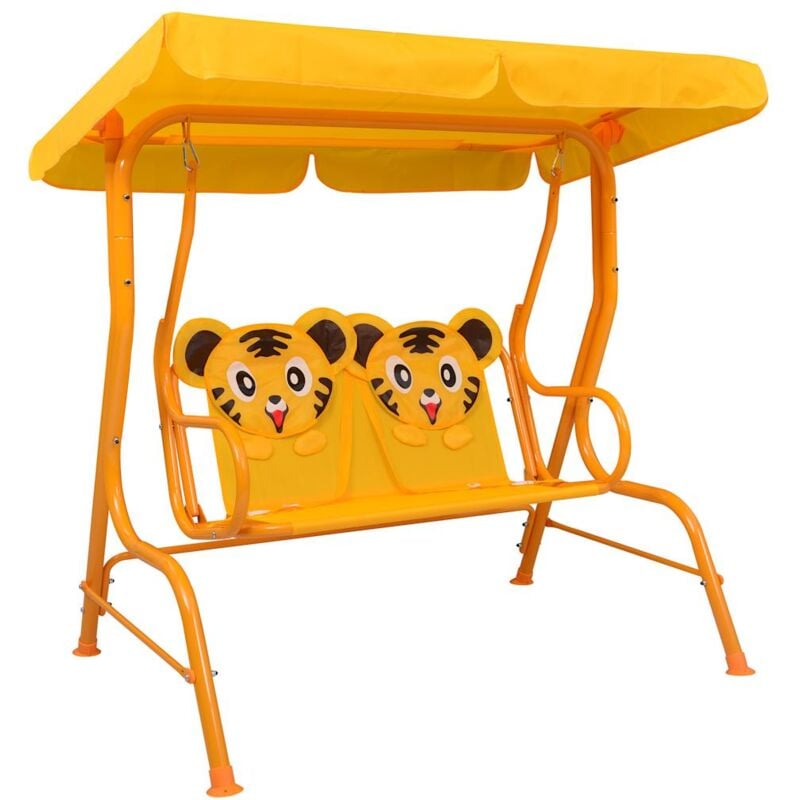 foto del prodotto dondolo a panchina per bambini 115x75x110 cm in tessuto vari modelli modelli tigro