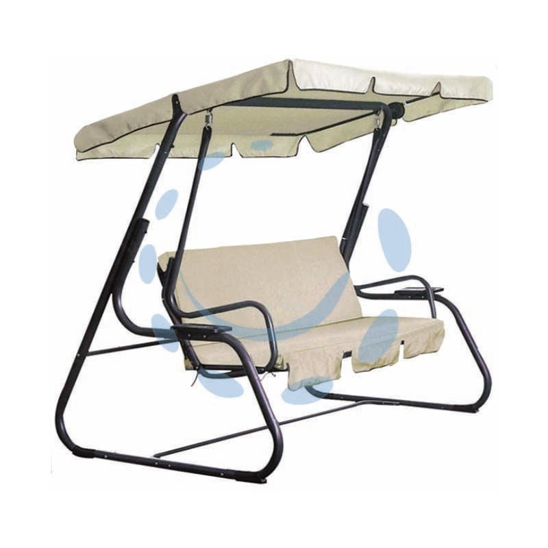 foto del prodotto dondolo beige rodi cm.200x120 h.164 c cuscini