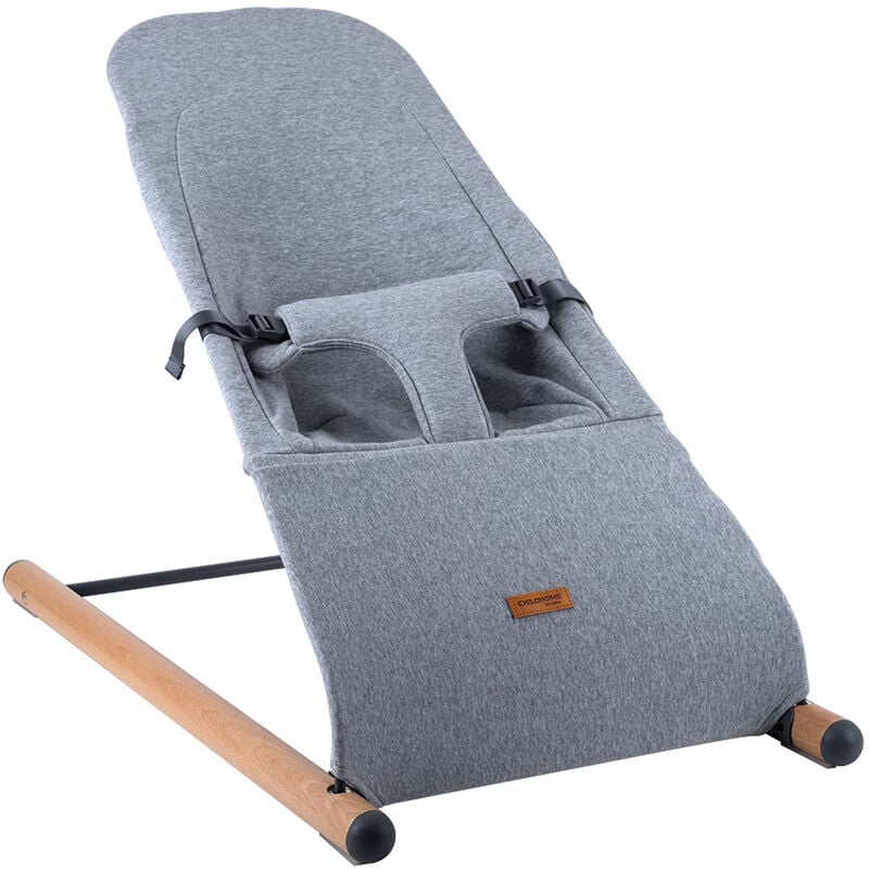 foto del prodotto dondolo per beb culla per beb sdraietta nido per beb altalena per beb dondolo per beb coperta per beb cinghia imbottita lavabile, jersey grigio