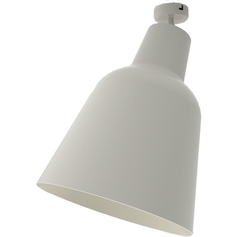 foto del prodotto dong plafoniera, 1x e27, max 42w, metallo, bianco lucido, d.33cm lumicom