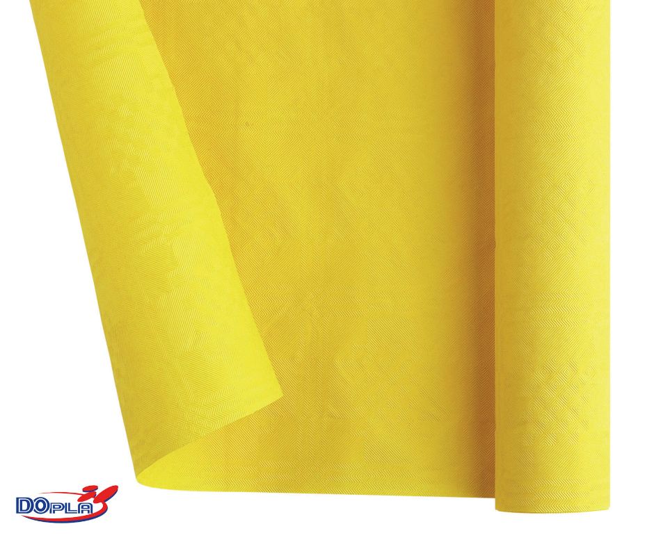 foto del prodotto dopla tovaglia rotolo 120x700cm giallo