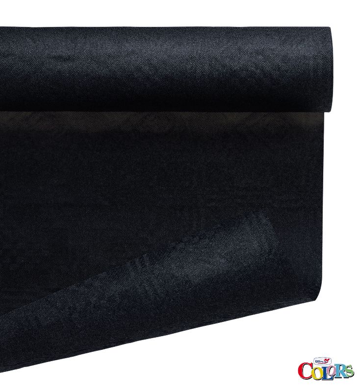 foto del prodotto dopla tovaglia rotolo 120x700cm nero