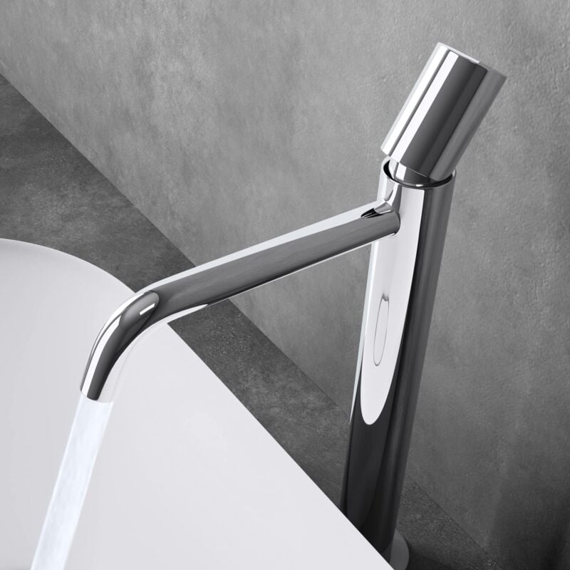 foto del prodotto doporro rubinetto bagno miscelatore per lavabo caldo e freddo regolabile miscelatore monocomando 28cm wam 7212 bianco