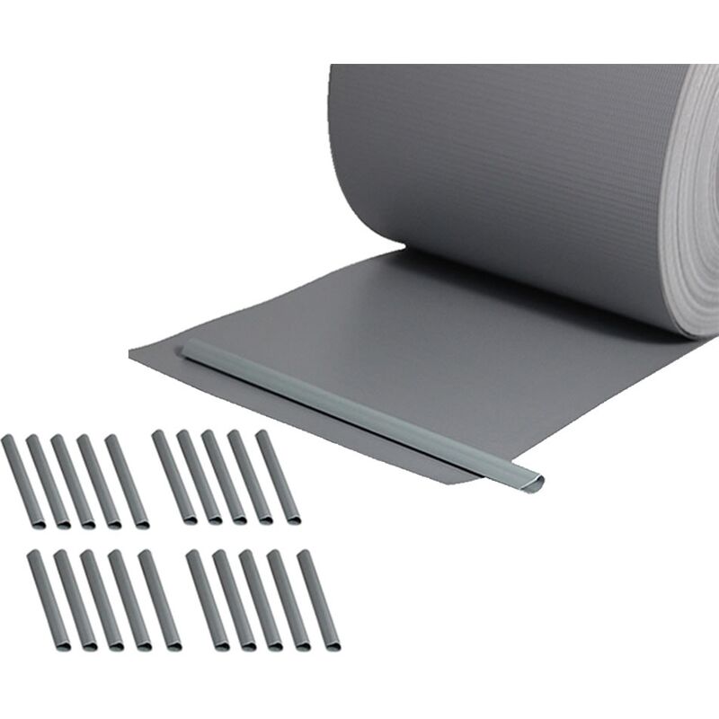 foto del prodotto doppia asta stuoia di recinzione strip privacy strip di 35m film privacy recinzione recinzione in pvc con clip di fissaggio melko