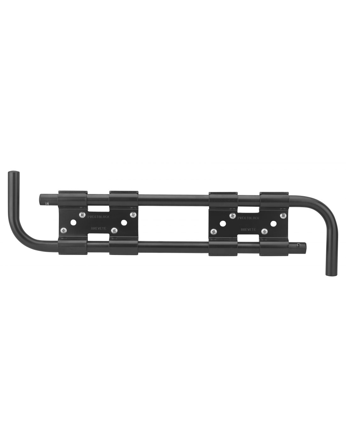 foto del prodotto doppia barra di sicurezza per porta, portone e finestra, acciaio, 16x430mm, zincata nera thirard