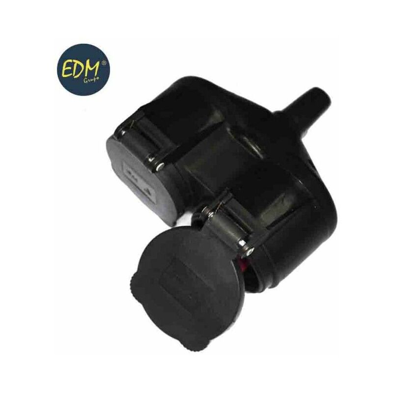 foto del prodotto doppia base in gomma t tl ip44 16a con coperchi