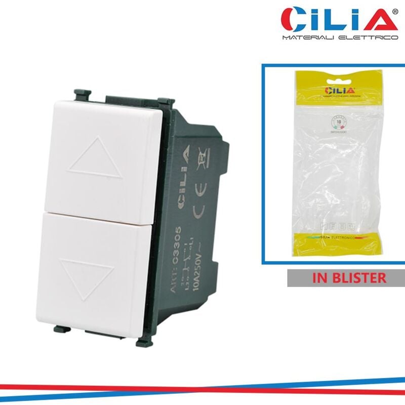 foto del prodotto doppia pulsante vmr pln bianco cilia
