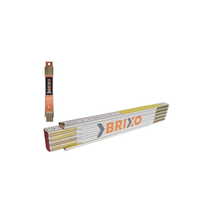 foto del prodotto doppimetri brixo legno bianco giallo