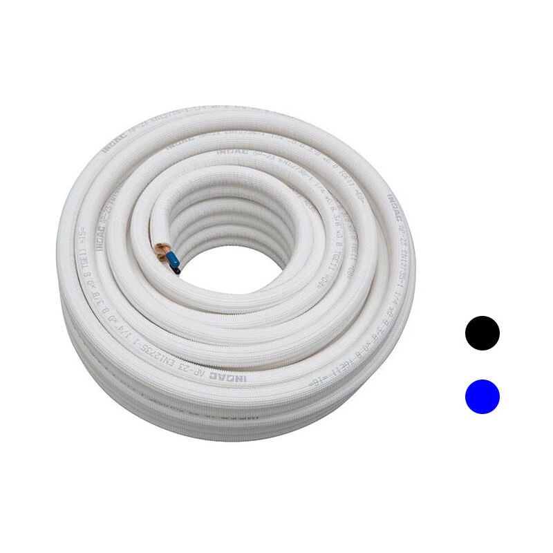 foto del prodotto doppio cavo isolato in rame ap conduttore refrigerante rame freddo per condizionatori climatizzatori - 1 4 1 2 de , 10 m de