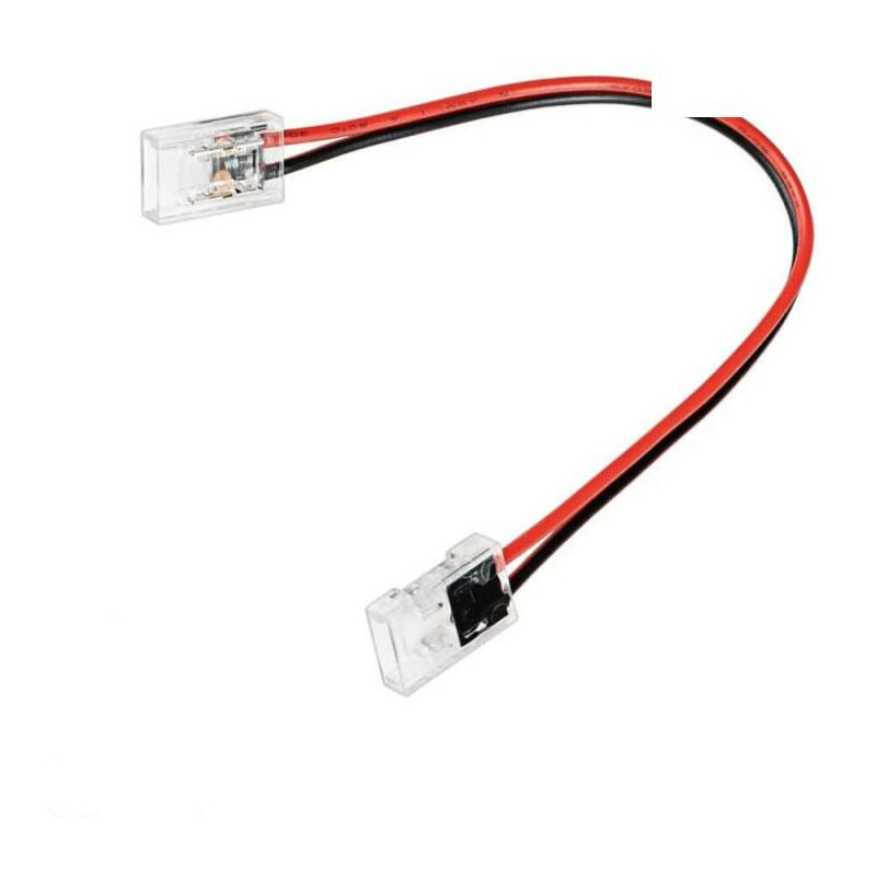 foto del prodotto doppio connettori per nastro led cob 10mm