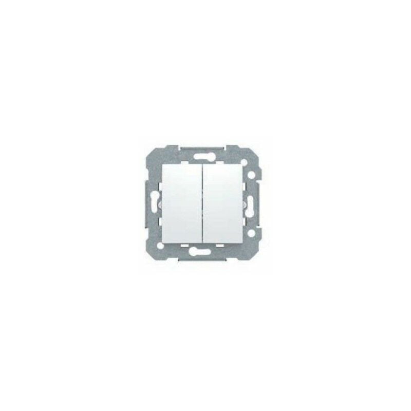 foto del prodotto doppio interruttore bianco bjc viva 23509