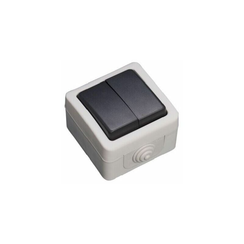 foto del prodotto doppio interruttore impermeabile ip44 gsc 1200502