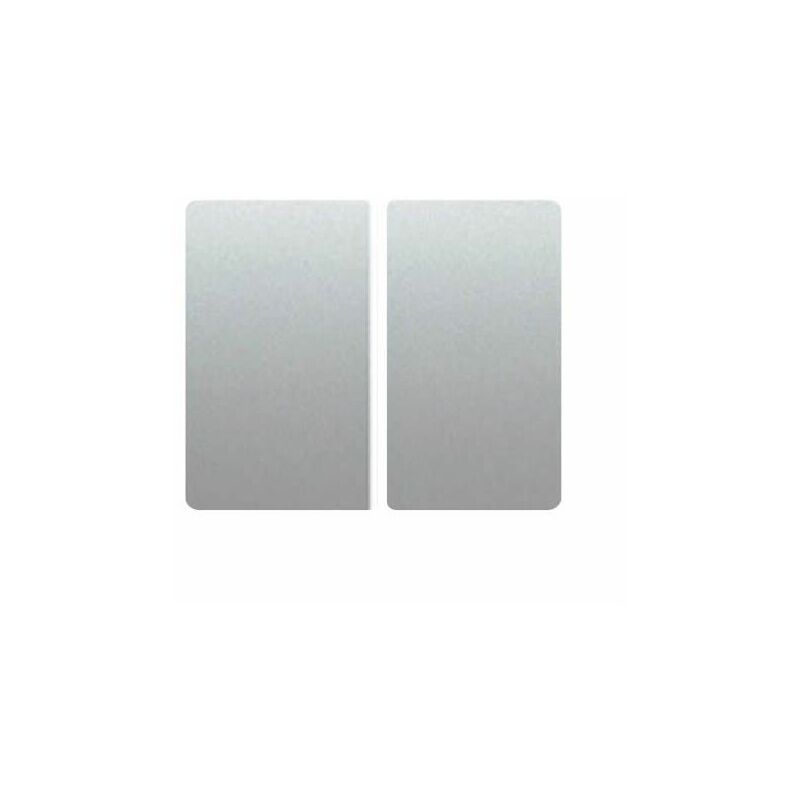foto del prodotto doppio interruttore o chiave interruttore aluminium mercurio bjc iris 18709 ma