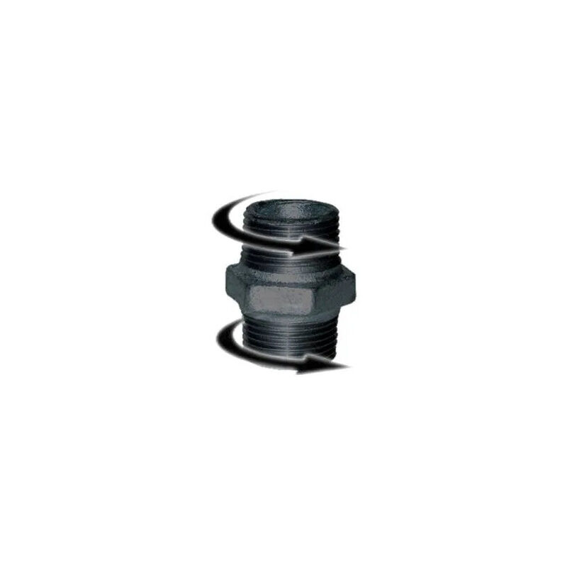 immagine 0 del prodotto doppio nipplo maschio 15x21 dx dx nero