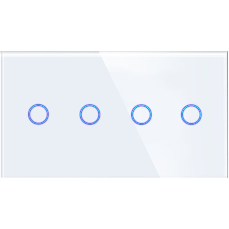 foto del prodotto doppio pannello in vetro 2g2g bianco dc smart home